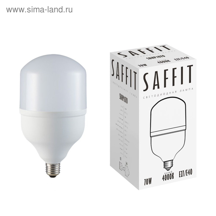 фото Лампа светодиодная sbhp1070, 70 вт, 4000 k, 230v, e27-e40 saffit