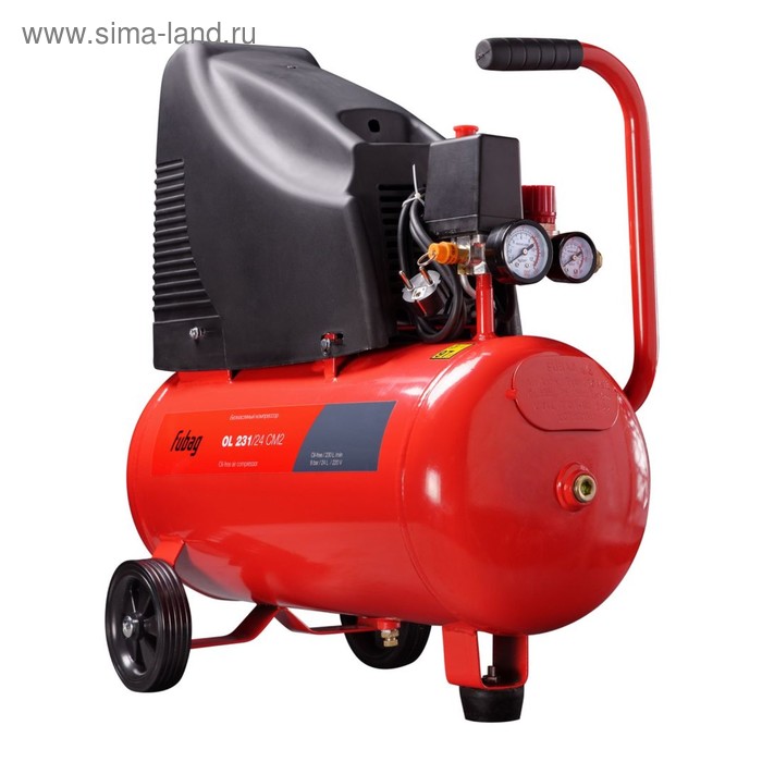 

Компрессор Fubag OL 231/24 CM2, 230 л/мин, 24л, 8бар, 1.5кВт