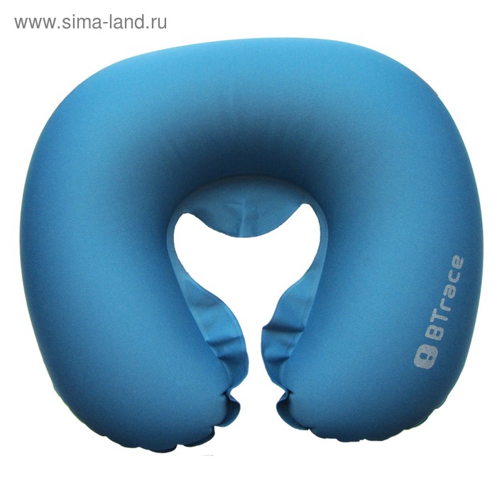 Подушка дорожная под шею Air, 44 x 37 х 8 см, цвет синий подушка дорожная под шею air btrace