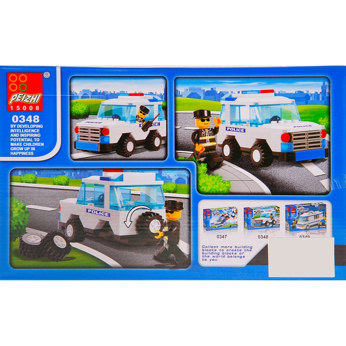 Конструктор «Полицейский патруль», 107 деталей
