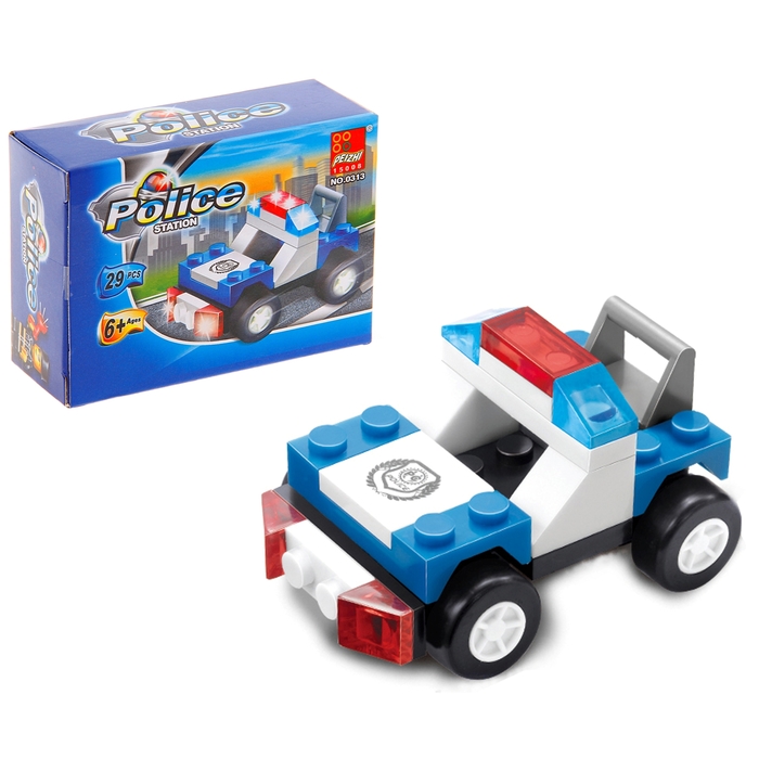 Конструктор «Полицейский патруль», 29-39 деталей, МИКС