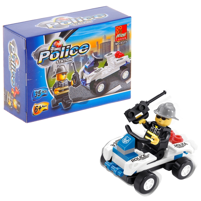 Конструктор «Полицейский патруль», 29-39 деталей, МИКС