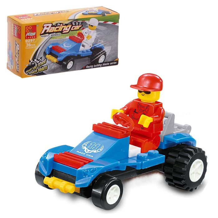 Конструктор «Гонщик», 34-38 деталей, МИКС