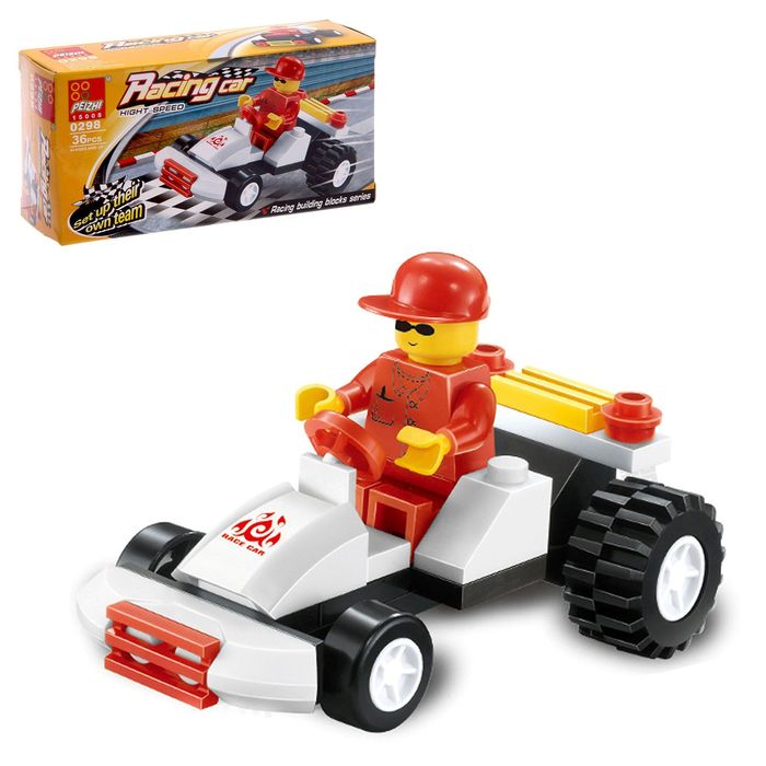 Конструктор «Гонщик», 34-38 деталей, МИКС