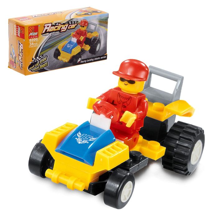 Конструктор «Гонщик», 34-38 деталей, МИКС