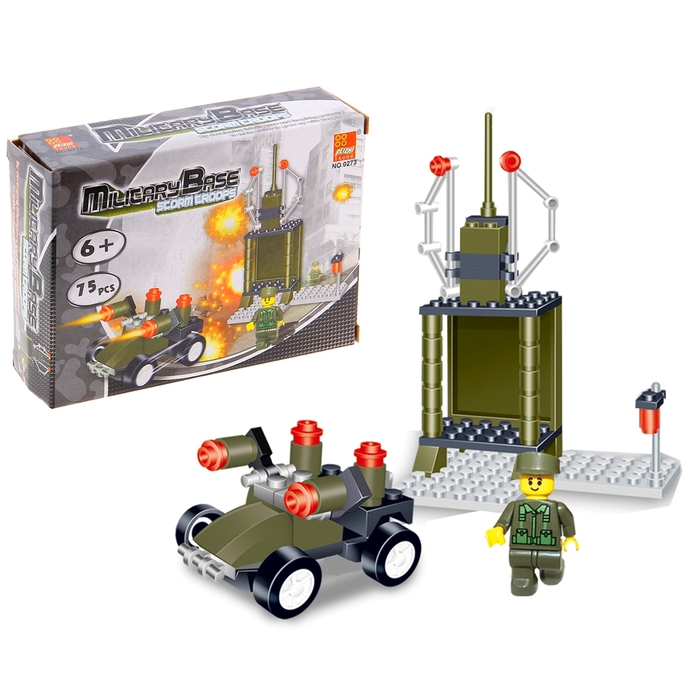 Конструктор «Военный блокпост», 71-99 деталей, МИКС