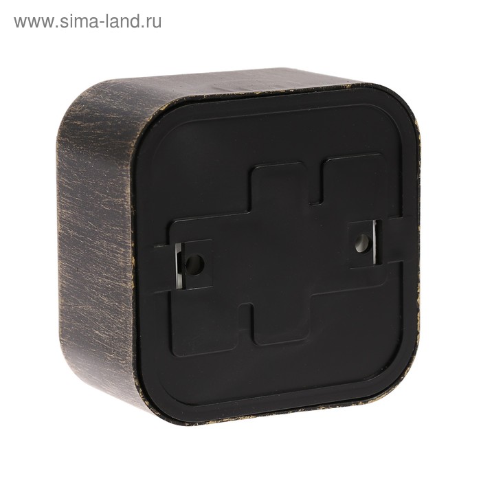 

Розетка "Элект" RA 16-133-ЧБ, одноместн., наружн., с з/к, 16А,цвет черный под бронзу