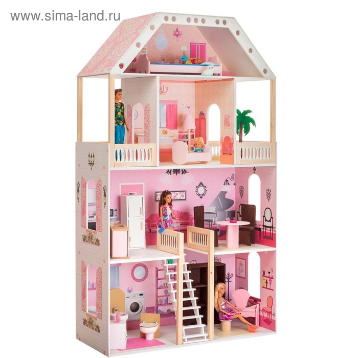 Кукольный домик «Поместье Монтевиль» (с мебелью) кукольный домик поместье монтевиль с мебелью