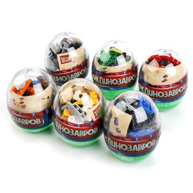 

Конструктор «Динозавры» в яйце, 73-106 деталей, МИКС