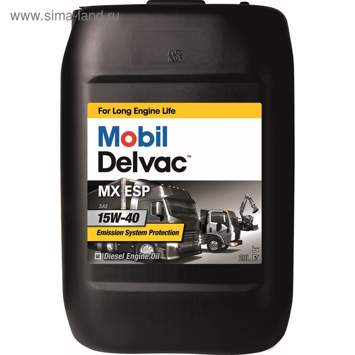 фото Масло моторное mobil delvac esp mx 15w-40, 20 л