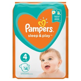 

Подгузники Pampers Sleep Play Maxi (9-14 кг), 14 шт