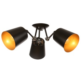 

Люстра "Альфа" 3x60Вт E27 черный 34x34x15 см