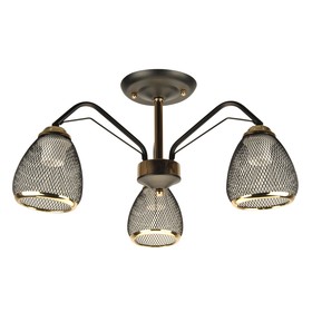 

Люстра "Каскад" 3x60Вт E27 черная 30x30x15 см