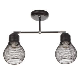 

Люстра "Рино" 2x60Вт E14 черный 40x20x15 см
