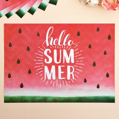 Набор салфеток на стол «Лето», 10 шт, 35 × 25 см