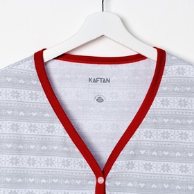 

Футболка женская KAFTAN "Новогодняя" size+, серый, р-р 52