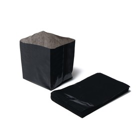 Пакет для рассады, 0.6 л, 8 × 14 см, толщина 50 мкм, с перфорацией, чёрный Ош