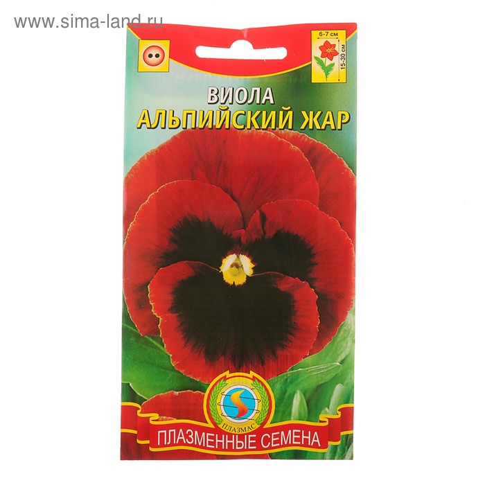 

Семена цветов Виола "Альпийский жар", 0,1 г
