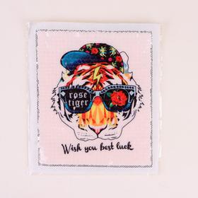 

Аппликация из пайеток «Тигр в очках», 21,2 × 18,5 см