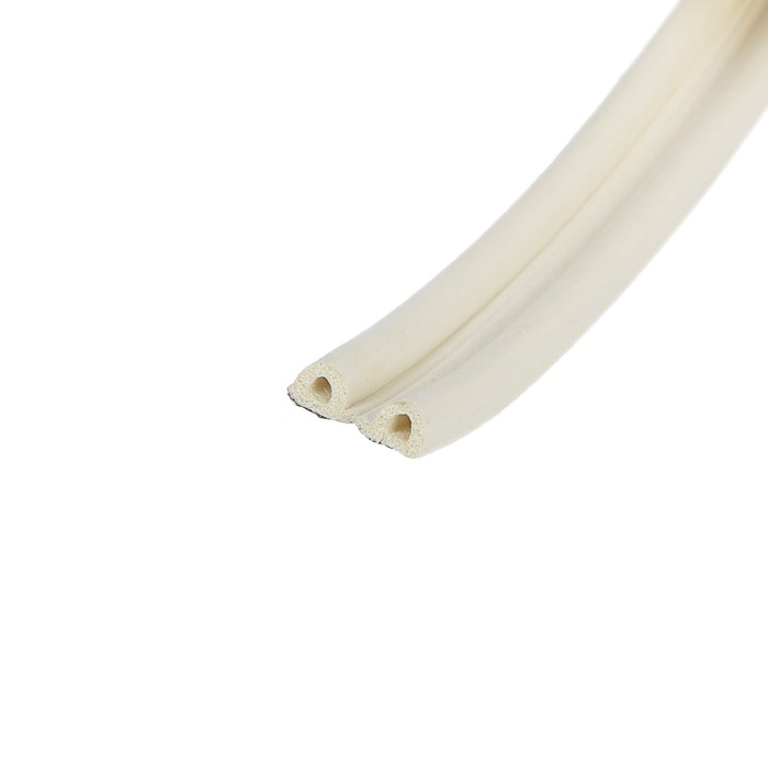 Уплотнитель резиновый TUNDRA krep, профиль Р, размер 5.5 х 9 мм, белый, в упаковке 6 м