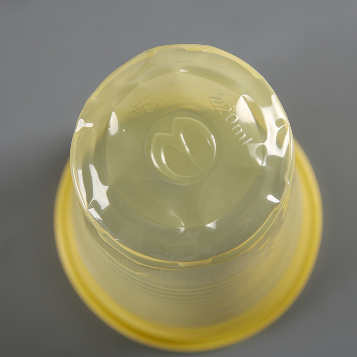 Набор стаканов одноразовых 200 мл, 6 шт, цвет желтый