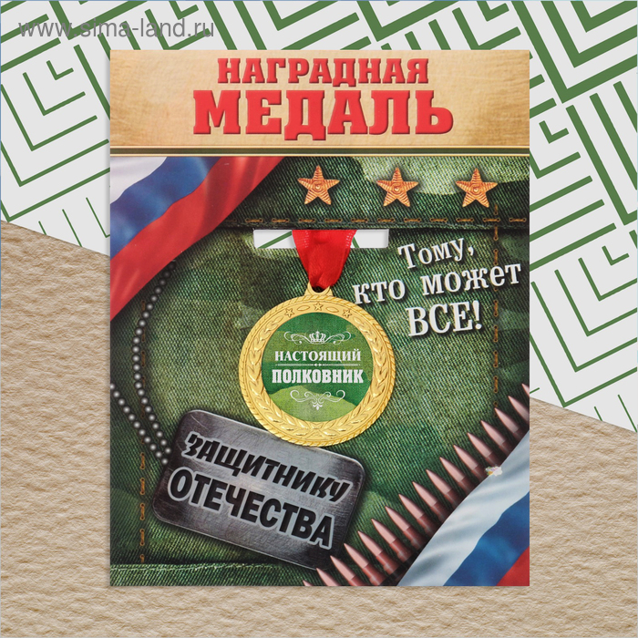 

Медаль «Настоящий полковник»