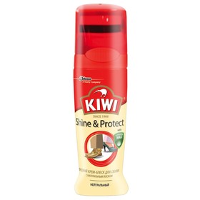 

Жидкий крем-блеск для обуви Kiwi Shine Protect, цвет нейтральный, 75 мл