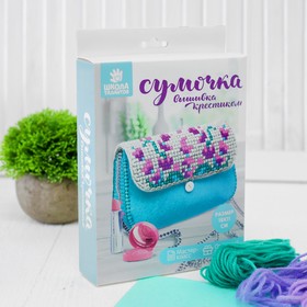 

Вышивка крестиком на сумочке "Прованс", 5 цветов нити