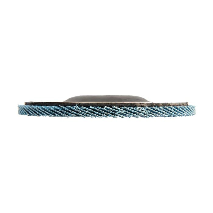 Круг лепестковый торцевой TUNDRA, циркониевый (по нержавеющей стали), 125 х 22 мм, Р40