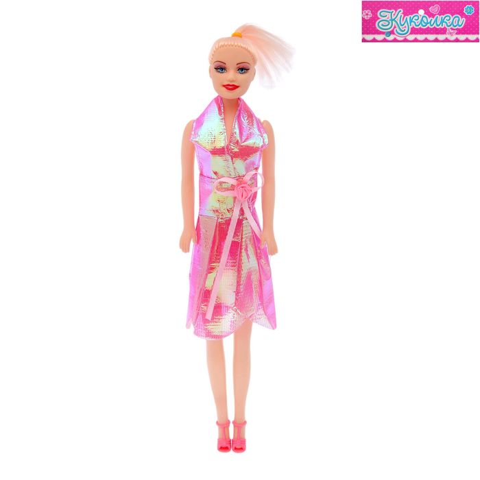 Кукла модель "Ника" в платье, МИКС