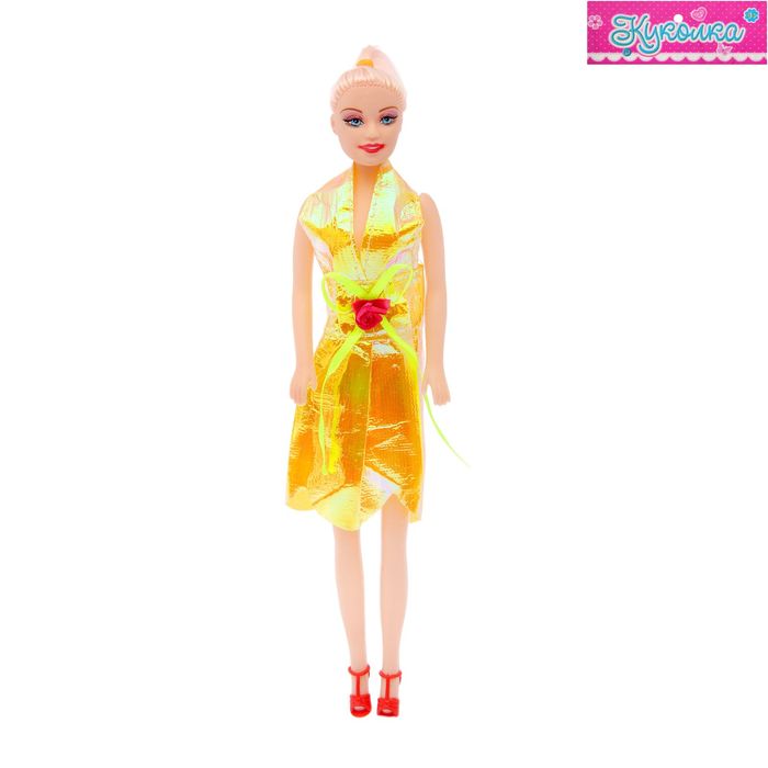 Кукла модель "Ника" в платье, МИКС
