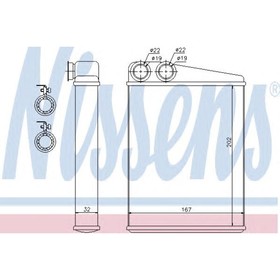

Радиатор отопителя NISSENS 72046