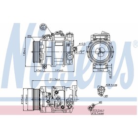 

Компрессор кондиционера NISSENS 89090