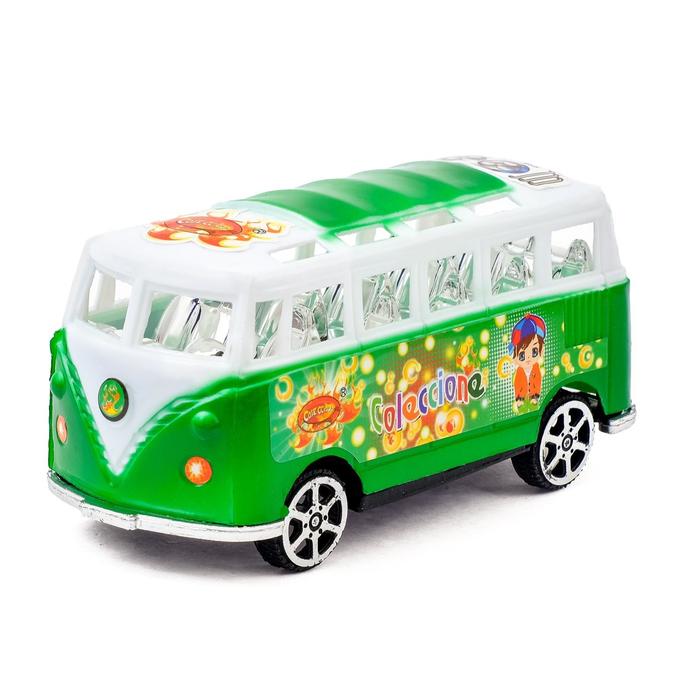 Автобус инерционный «Микроавтобус», цвета МИКС автобус инерционный городской цвета микс