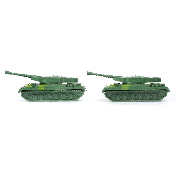 Паровоз инерционный «Военный», с танками, цвета МИКС