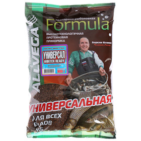 Прикормка зимняя готовая ALLVEGA Formula Winter Ready, 0,9 кг, универсальная