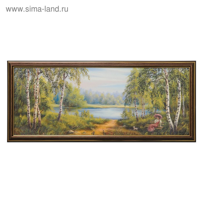 

Картина "Берёзовая роща" 23х53 см