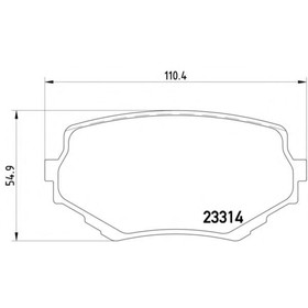 

Колодки тормозные TEXTAR 2331401