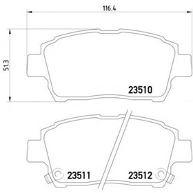 

Колодки тормозные TEXTAR 2351002