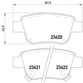 

Колодки тормозные TEXTAR 2362002