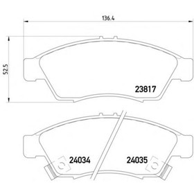 

Колодки тормозные TEXTAR 2381701