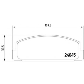 

Колодки тормозные TEXTAR 2404501