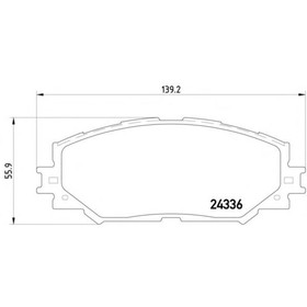

Колодки тормозные TEXTAR 2433601