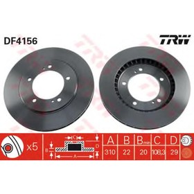 

Диск тормозной TRW DF4156