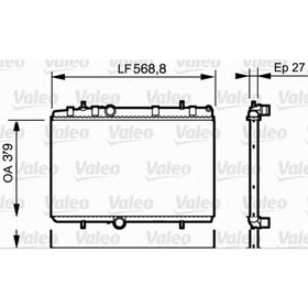 

Радиатор охлаждения двигателя VALEO 734338