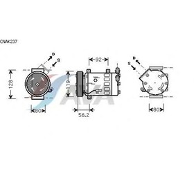 

Компрессор кондиционера AVA QUALITY COOLING CNAK237