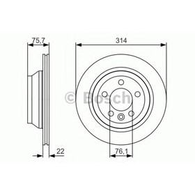 

Диск тормозной BOSCH 0986479S54