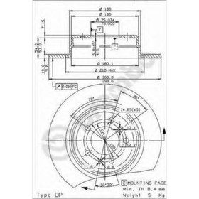 

Диск тормозной BREMBO 08.5174.34