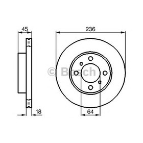 

Диск тормозной BOSCH 0986478572