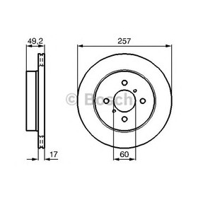 

Диск тормозной BOSCH 0986478984